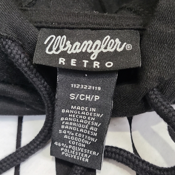 Wrangler Retro logo cropped hoodie size  S - Picture 5 of 8